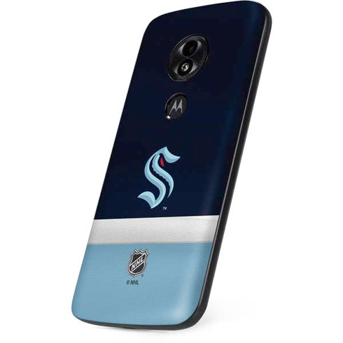 NHL Seattle Kraken Striped Moto E5 Play Skin